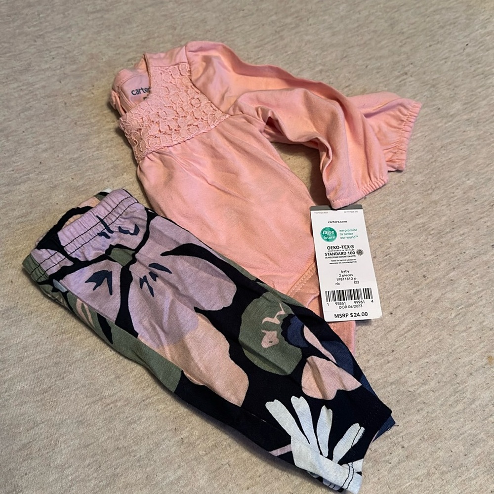 Newborn, 2 piece, infant, Carters set!